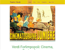 Tablet Screenshot of cinemaverdi.it